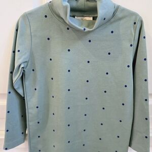 The Beaufort Bonnet Company Green Polka Dot Kids Blouse